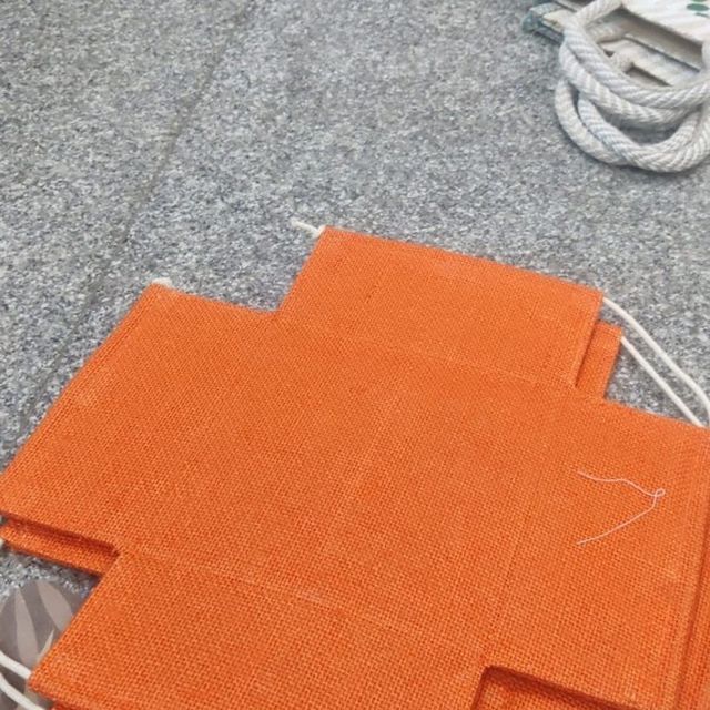 Orange Jute File / Document Folder, Puru Wings jute product